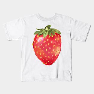 colorful strawberry oil painting Kids T-Shirt